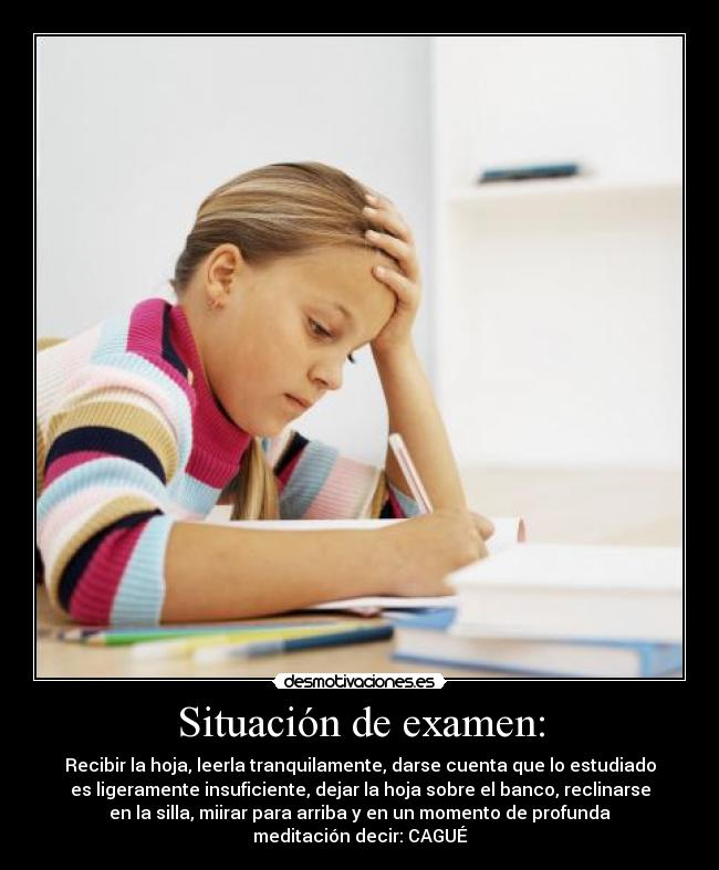Situación de examen: -