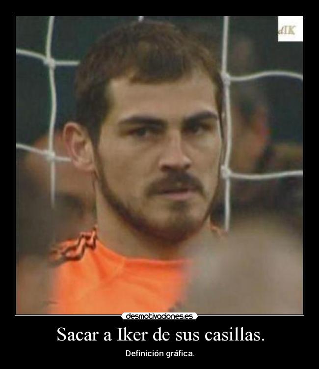 Sacar a Iker de sus casillas. - Definición gráfica.