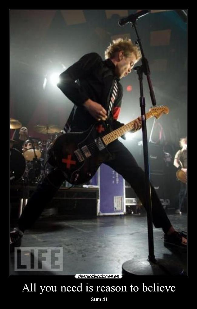 All you need is reason to believe - 