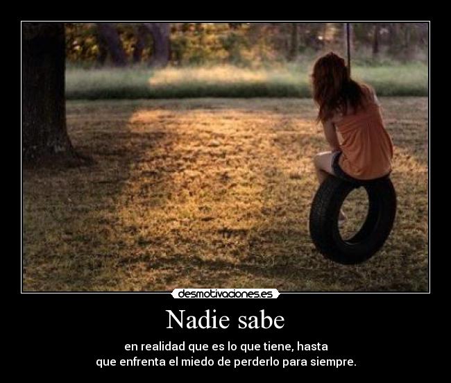 Nadie sabe -