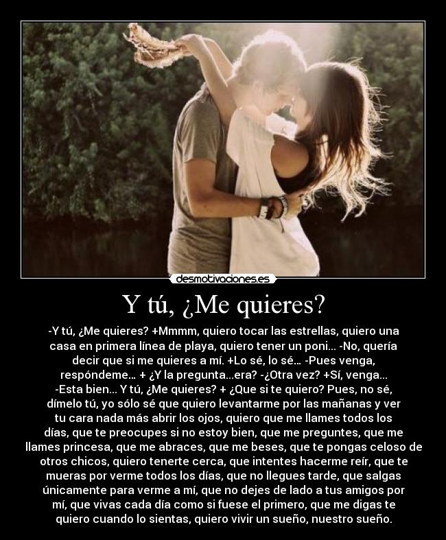 Y tú, ¿Me quieres? - 