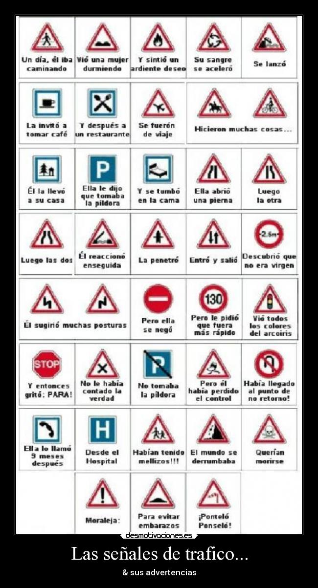 Las señales de trafico... - & sus advertencias