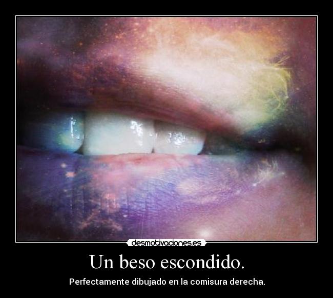 Un beso escondido. - 