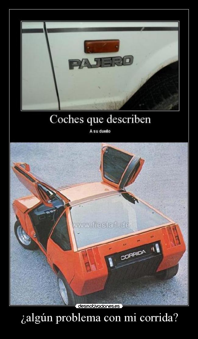 ¿algún problema con mi corrida? -