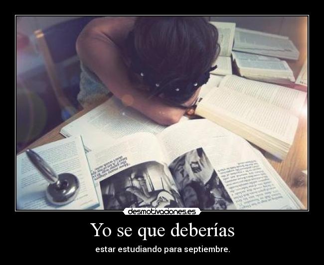 Yo se que deberías - 