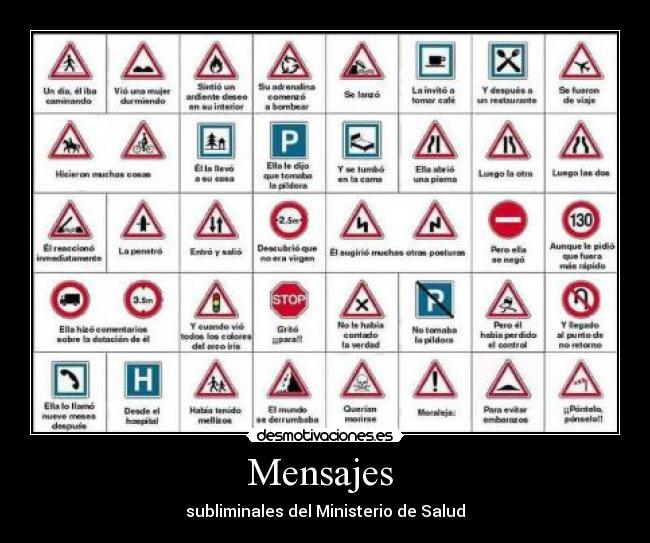 Mensajes - subliminales del Ministerio de Salud