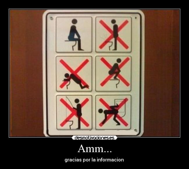 Amm... - gracias por la informacion 