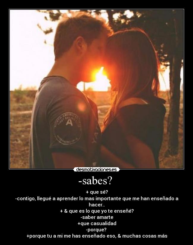 -sabes?  - 
