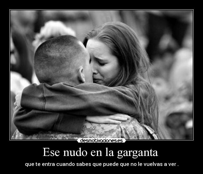 Ese nudo en la garganta -