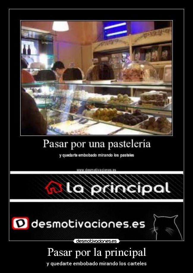 Pasar por la principal - 