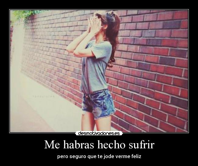 Me habras hecho sufrir - 