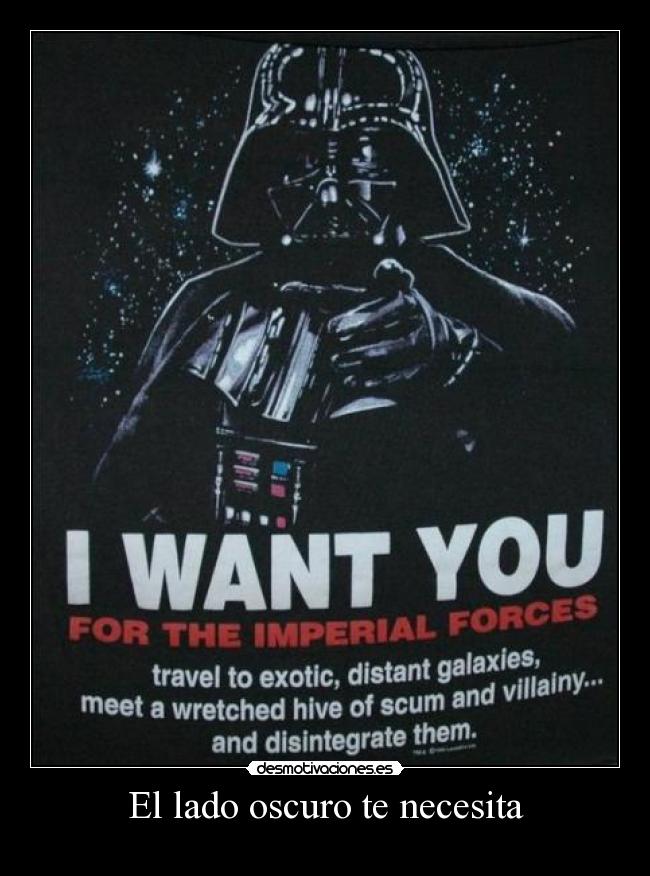 El lado oscuro te necesita -