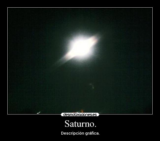 Saturno. - Descripción gráfica.