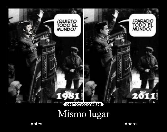 Mismo lugar - Antes Ahora