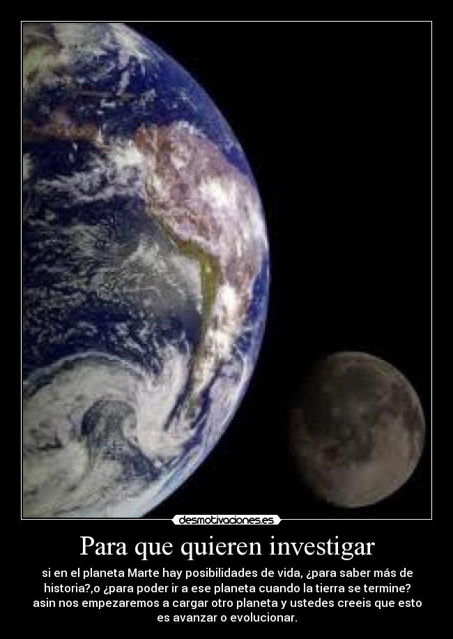 Para que quieren investigar - 