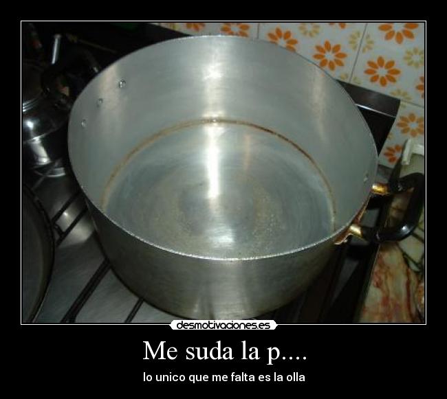Me suda la p.... -