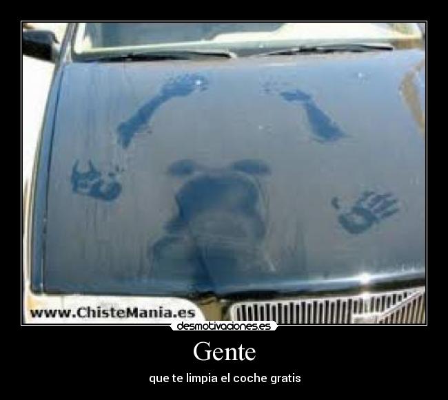 Gente - que te limpia el coche gratis
