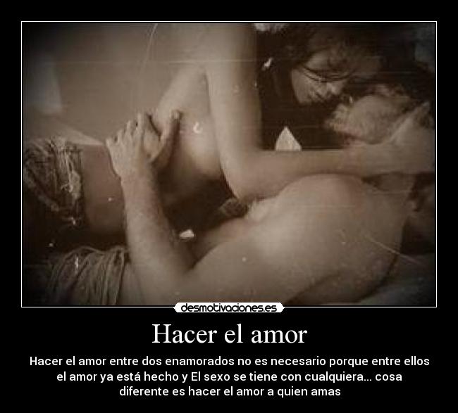 Hacer el amor - 