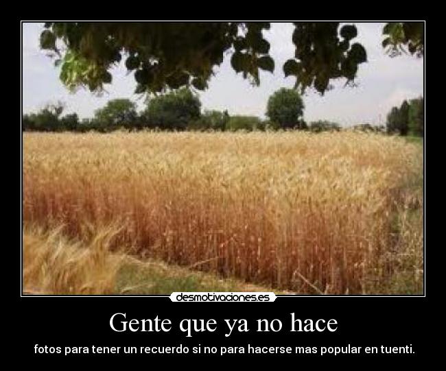 Gente que ya no hace - 