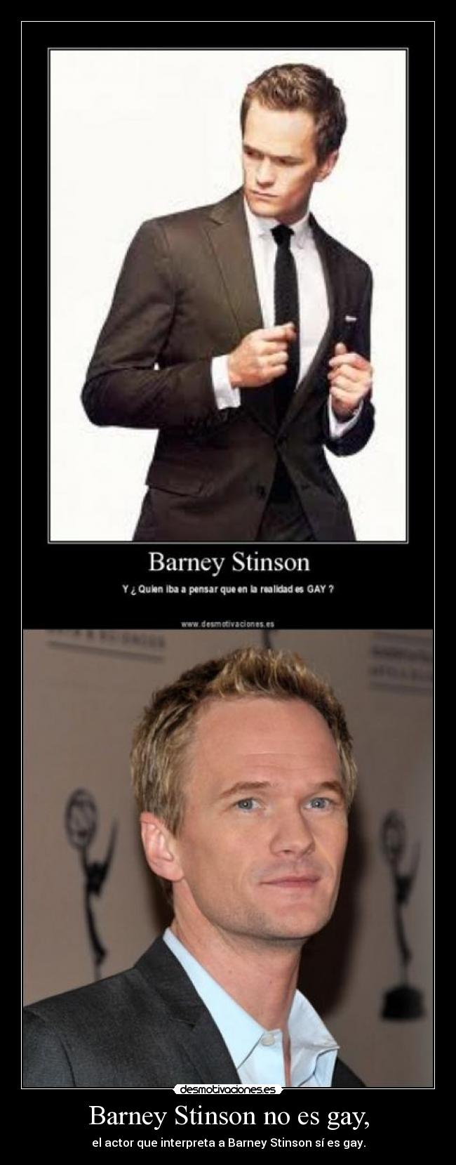 Barney Stinson no es gay, - 