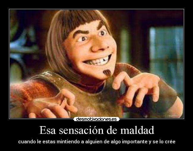 Esa sensación de maldad - 