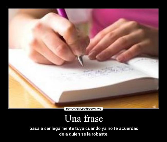 Una frase -