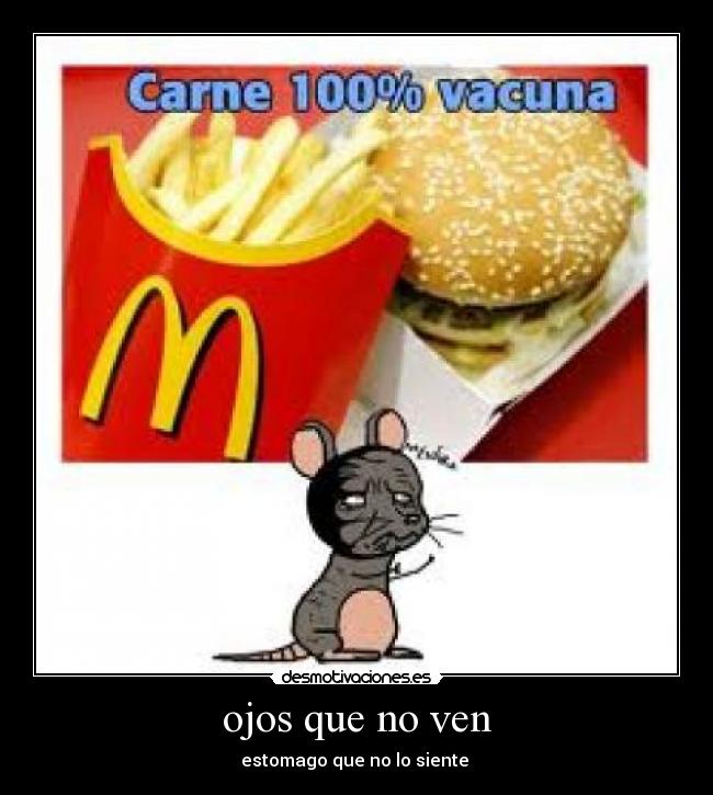 carteles mcdonalds usa carne rata desmotivaciones