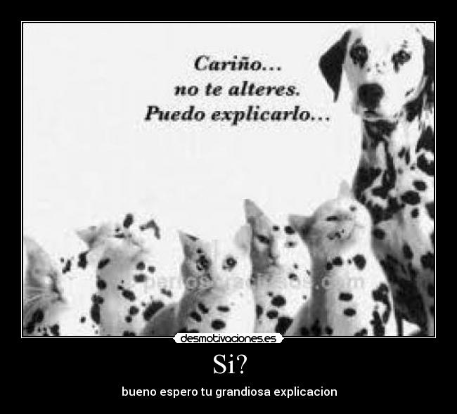 Si? - bueno espero tu grandiosa explicacion