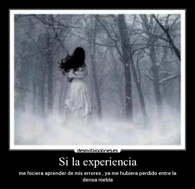 Si la experiencia -