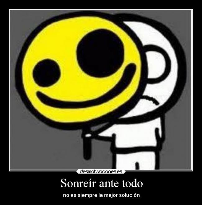 Sonreír ante todo -
