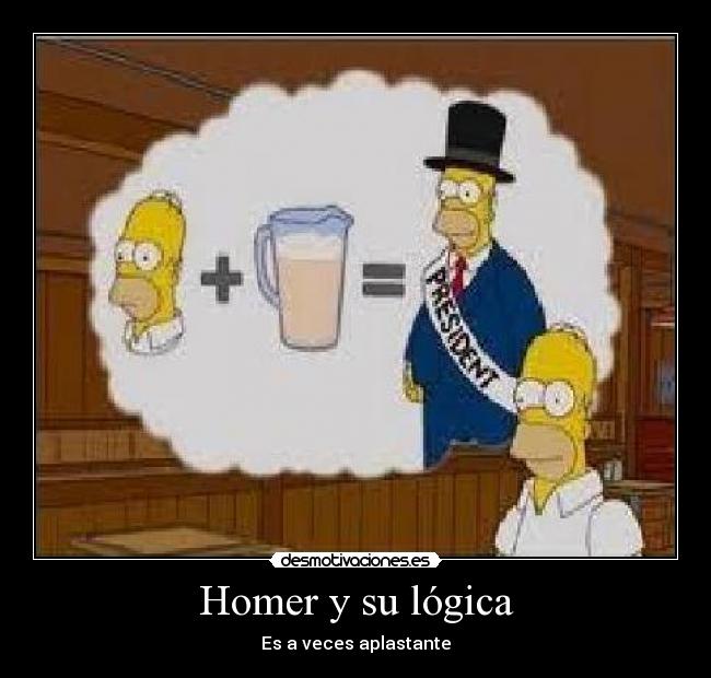 Homer y su lógica -