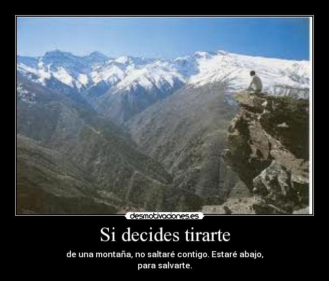 Si decides tirarte -