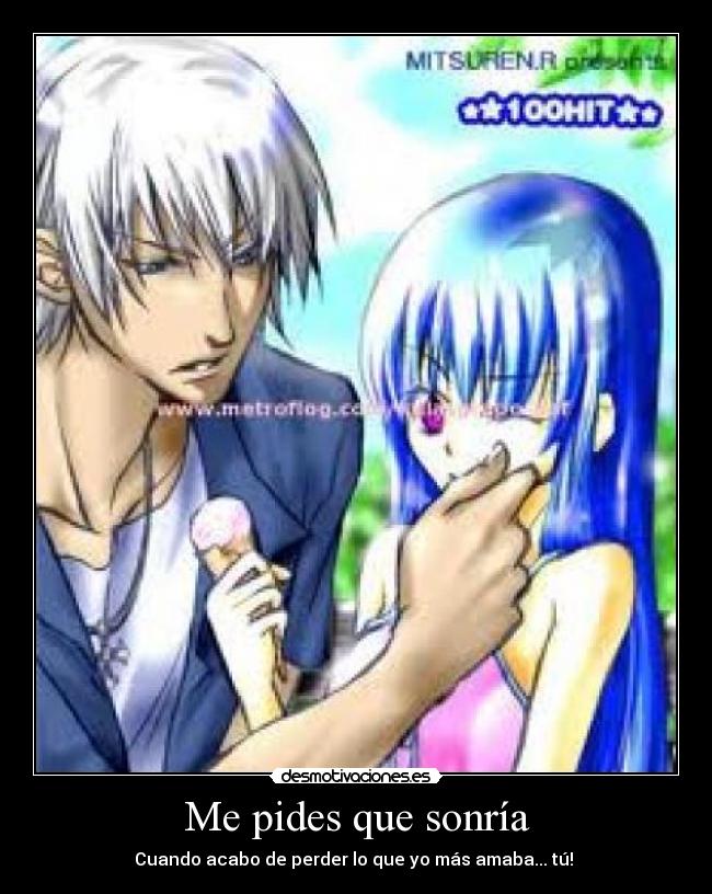 Me pides que sonría - 