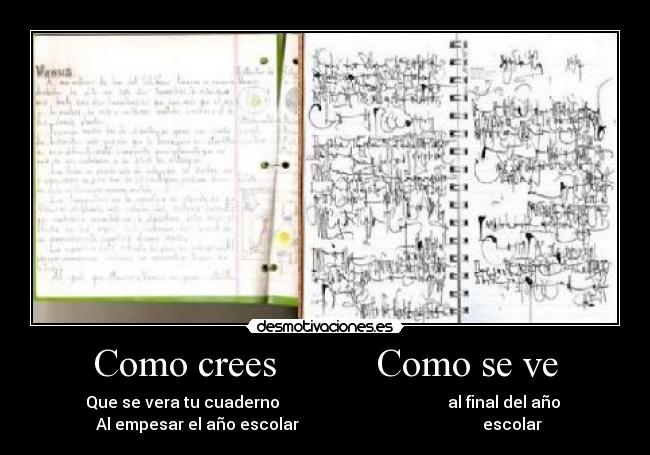 Como crees Como se ve -