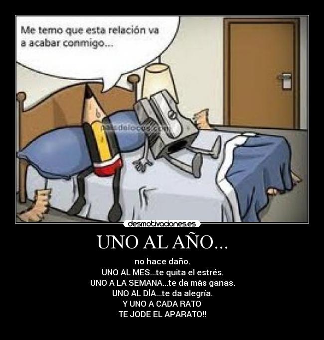 UNO AL AÑO... -