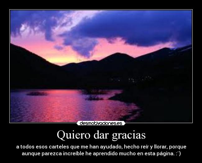 Quiero dar gracias -