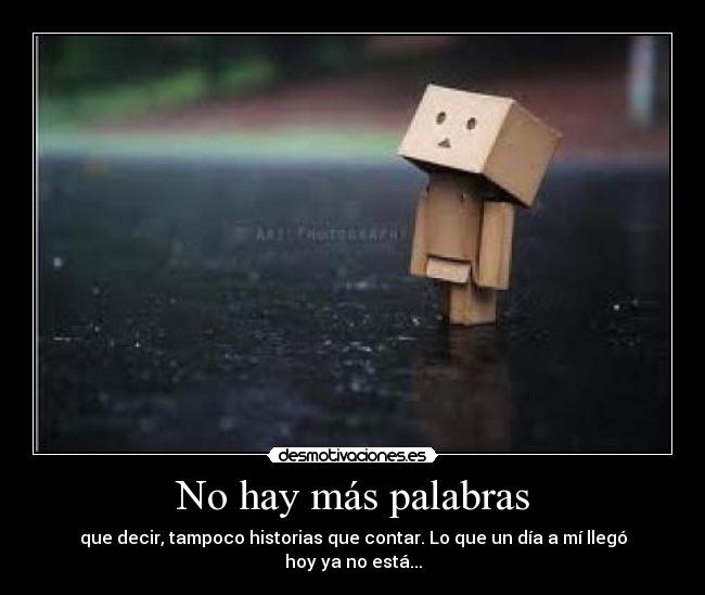 No hay más palabras - 