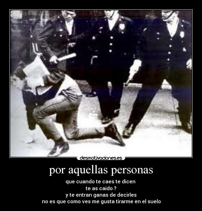 por aquellas personas -