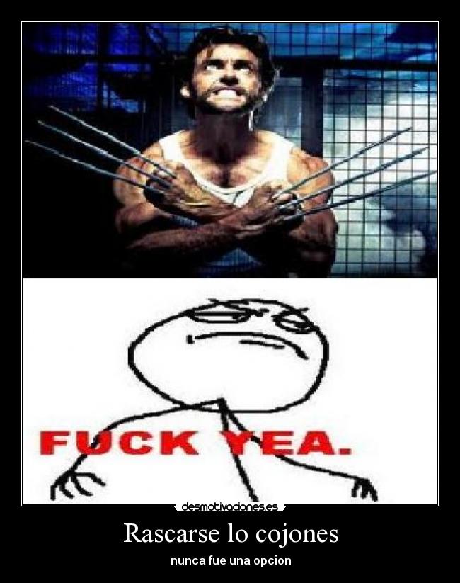 Rascarse lo cojones -