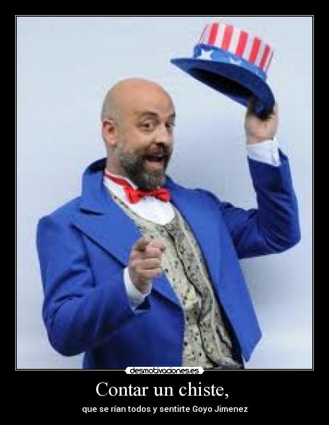 Contar un chiste,  - 