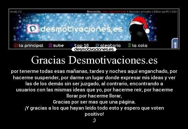 Gracias Desmotivaciones.es - 