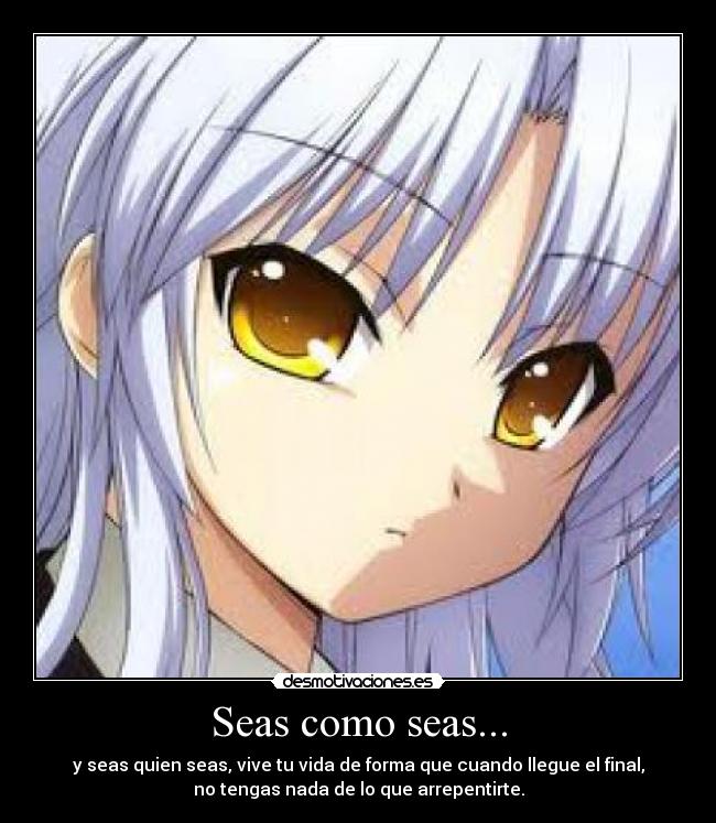 carteles angel beats desmotivaciones