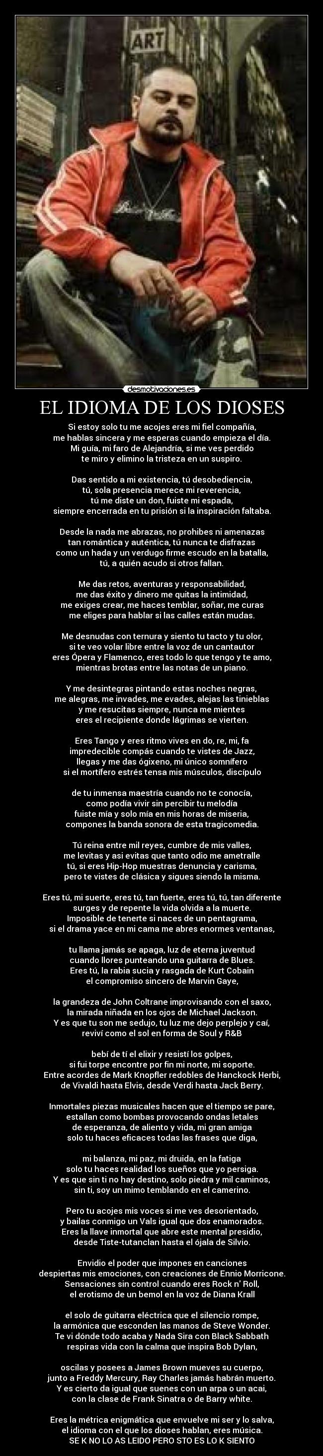 EL IDIOMA DE LOS DIOSES - 