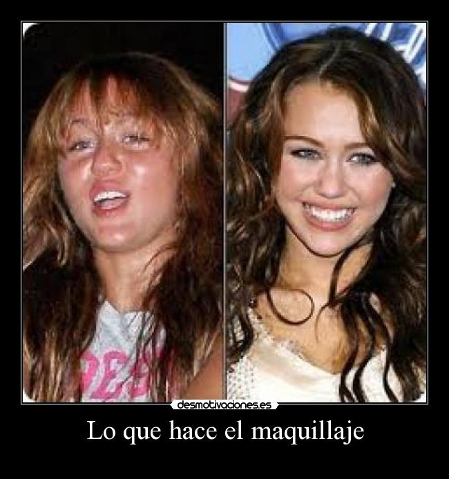 Lo que hace el maquillaje -