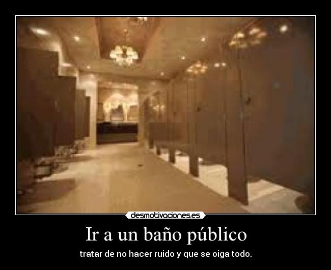 Ir a un baño público - 