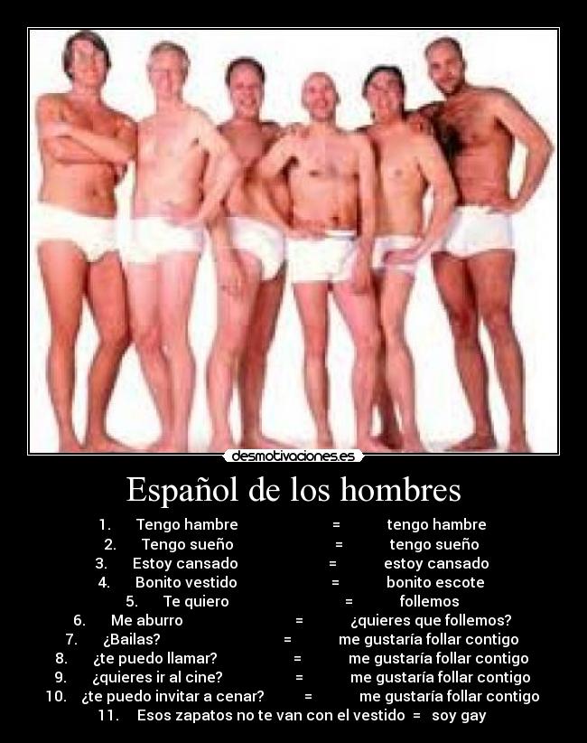  Español de los hombres  - 