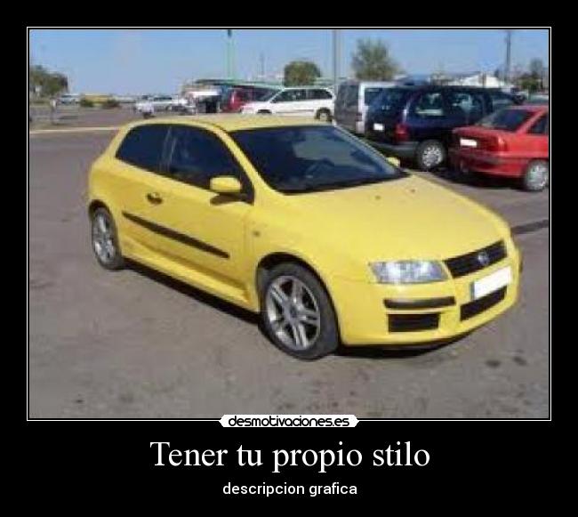 Tener tu propio stilo - descripcion grafica