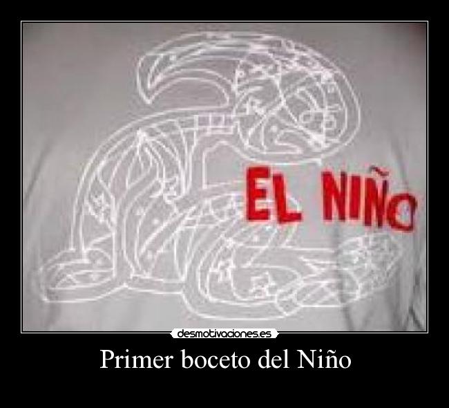 Primer boceto del Niño -