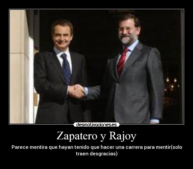 Zapatero y Rajoy -