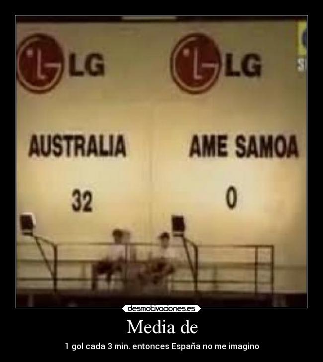 Media de - 1 gol cada 3 min. entonces España no me imagino